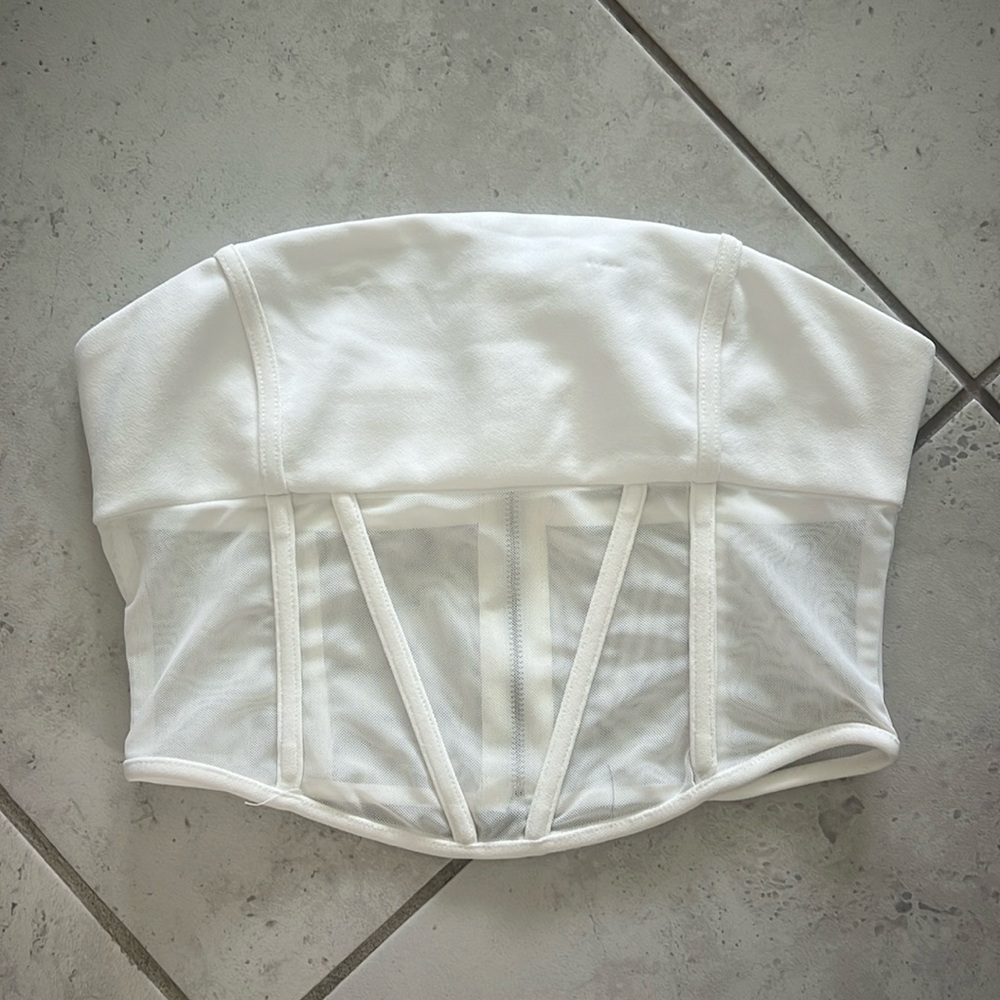 White Corset Top. Size 6. Princess Polly